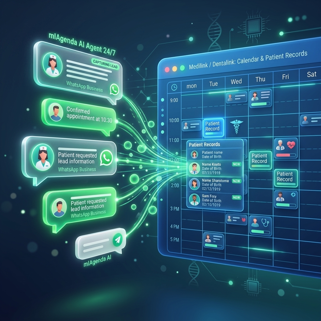 Medilink y mIAgenda Agente IA WhatsApp Complemento